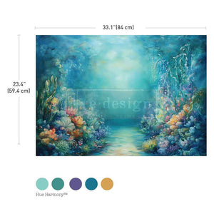 Beneath the Blue - Decoupage Paper - Fiber Paper