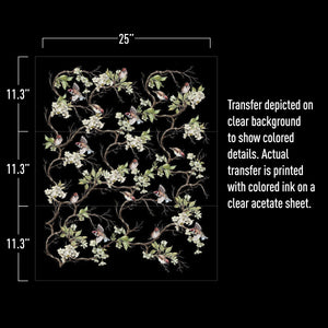 Blossom Flight - Decor Transfer - Redesign with Prima