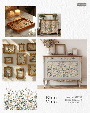 Blue Vine - Decor Transfer - Furniture Transfer