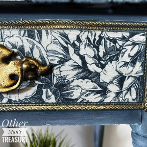 Blue Wallpaper A1 Decoupage Fiber Paper | Vintage Décor - image 3