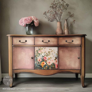 Blush Symphony A3 Decoupage Fiber | Floral Décor - image 2