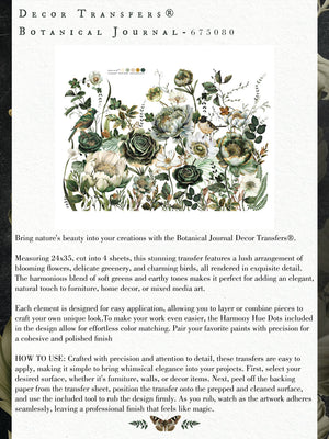 Botanical Journey - Decor Transfer - Furniture Transfer