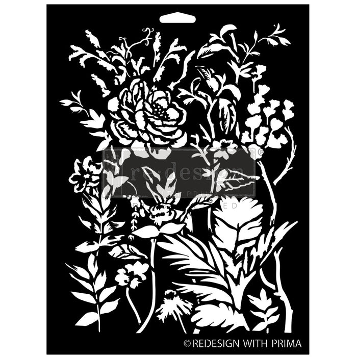 Cerulean Blooms - Decor Stencil