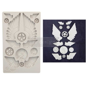 Cogs & Wings - Decor Mould - Silicone Mold