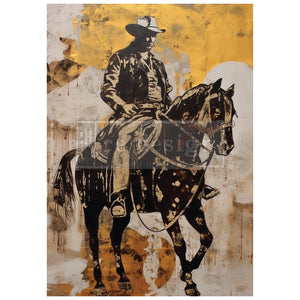 PRE-ORDER Cowboy Calvary - A1 Decoupage Paper - Fiber Paper