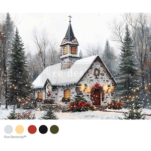 Cozy Barn Blessings - A4 Decoupage Paper