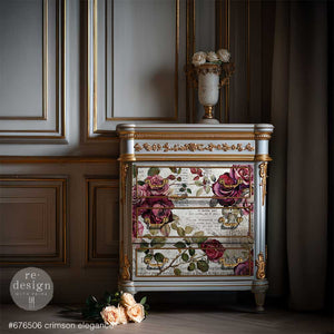 Crimson Elegance - Decoupage Fiber Paper Set - image 2