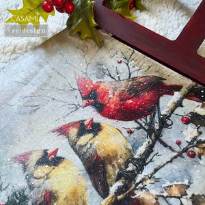 Crimson Noel - A4 Decoupage Paper