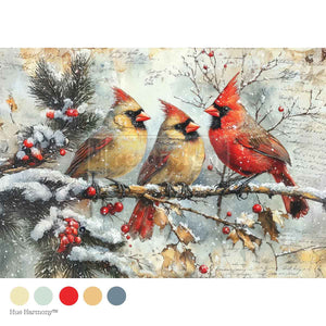 Crimson Noel - A4 Decoupage Paper
