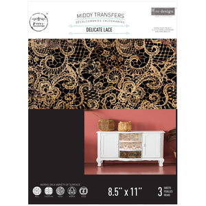 Delicate Lace - Middy Transfer - Medium Transfer