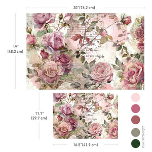 Dusty Velvet Mauve - Decoupage Paper - Fiber Paper Set