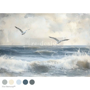 Echoes On The Water - Kacha Decoupage Paper - Decor Tissue