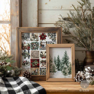 Farmhouse Frost A4 Decoupage Fiber | Christmas Décor - image 2