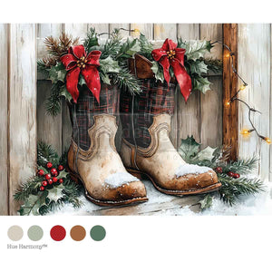 Farmhouse Noel - A4 Decoupage Paper