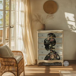 Floral Silhouette (Discontinued) Decor Transfer - Furniture Transfer