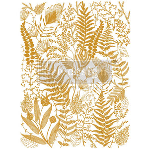 Foliage Finesse - Kacha Gold Foil Transfer