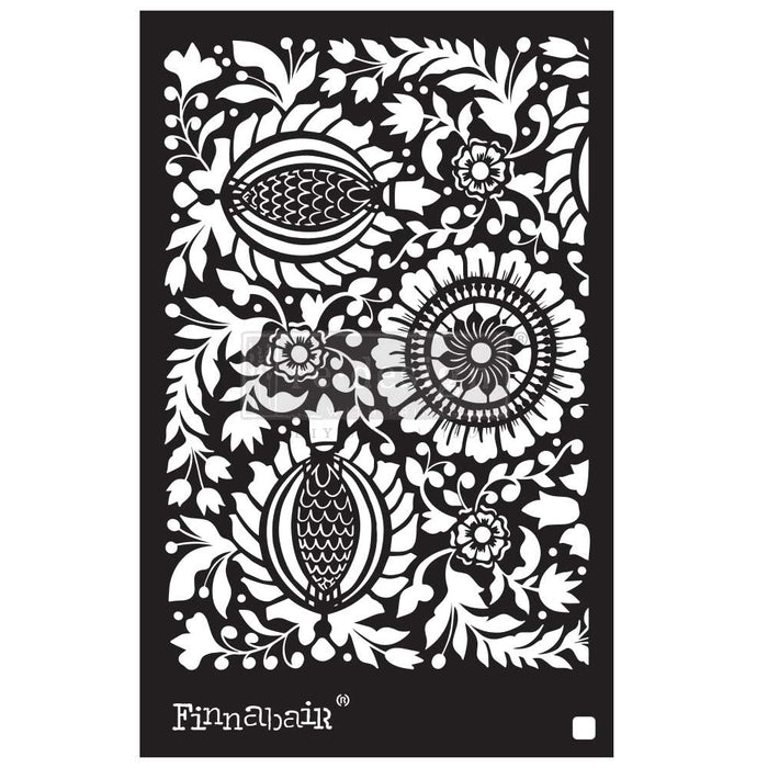 Folk Florals - Finnabair Stencil