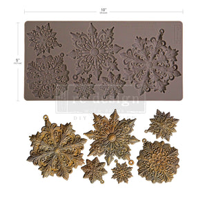 Frosted Snowflake Wonder- Decor Mould - Silicone Mold
