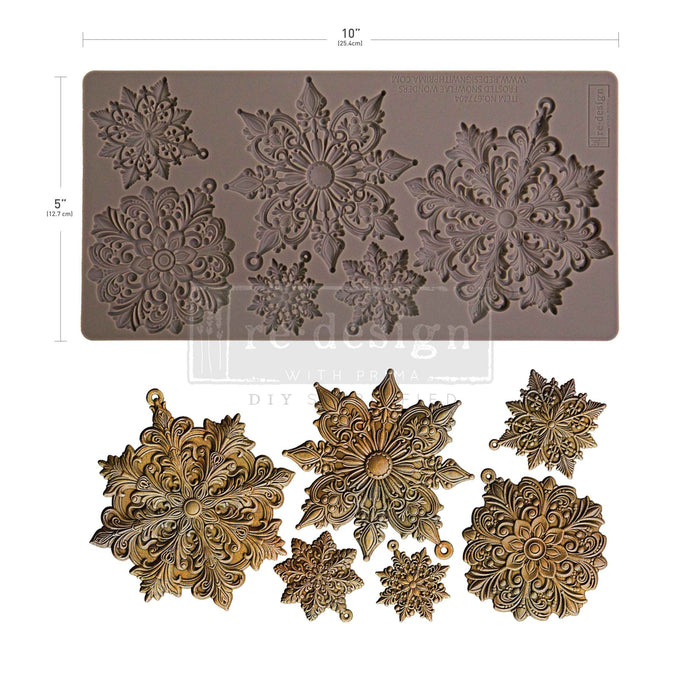 Frosted Snowflake Wonder- Decor Mould - Silicone Mold