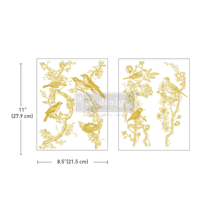 PRE-ORDER Golden Serenade - Gold Foil Middy - Medium Transfer