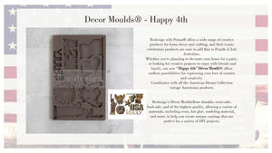 Happy 4th - Decor Mould - Silicone Mold