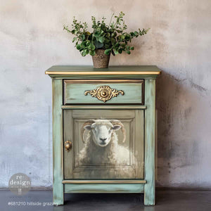 Hillside Grazing A3 Decoupage Fiber | Farmhouse Décor - image 2