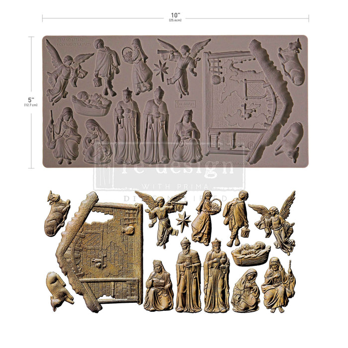 Holy Night Nativity - Decor Mould - Silicone Mold