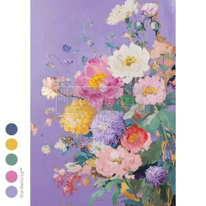 Lilac Serenade A3 Decoupage Fiber | Floral Décor