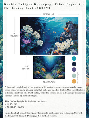 The Living Reef - Decoupage Fiber Paper Set - image 3