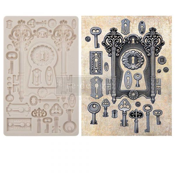 Locks & Keys - Finnabair Mould - Silicone Mold