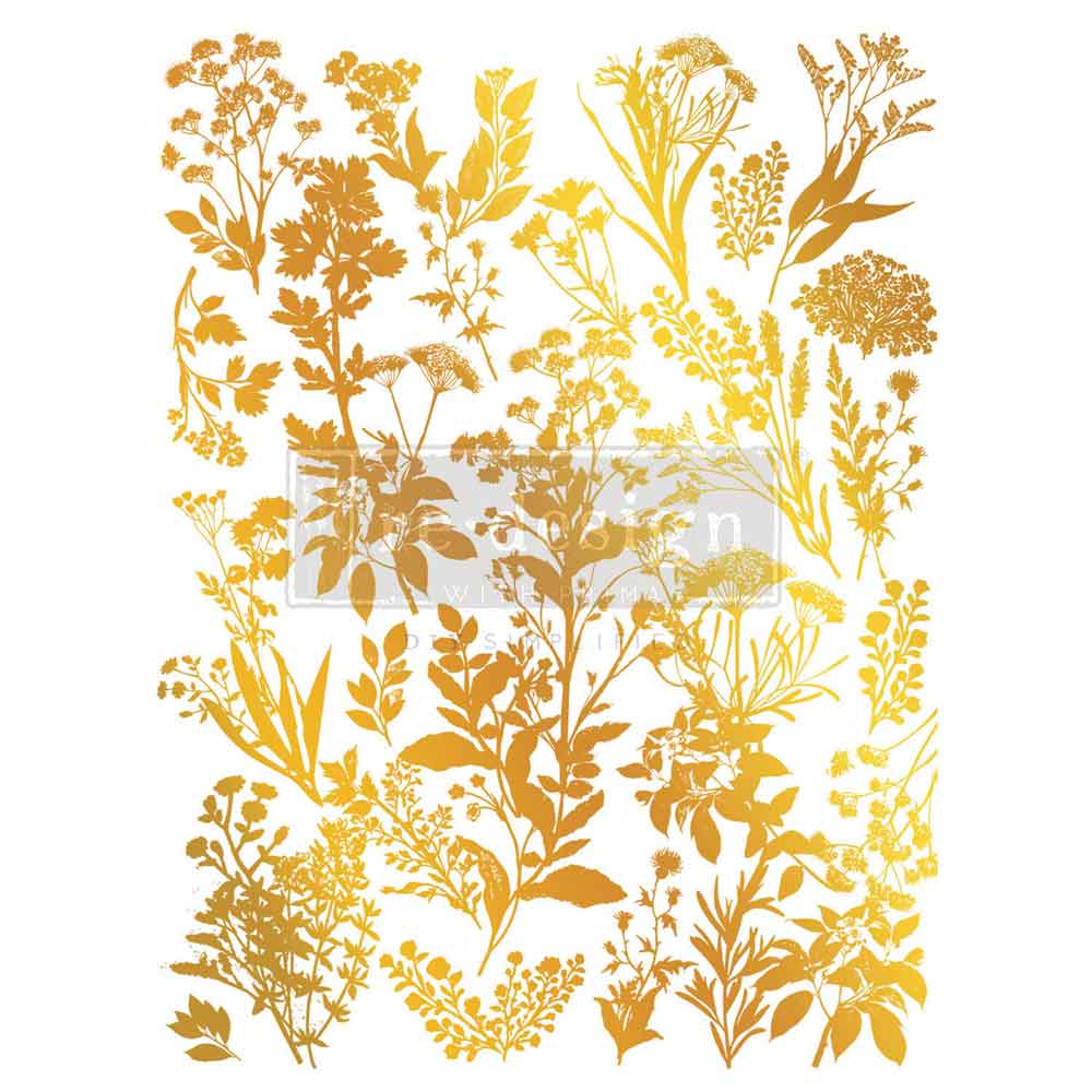 Luxe Foliage - Kacha Gold Foil Transfer