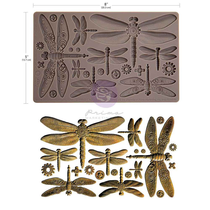 Machine Dragonflies - Decor Mould - Silicone Mold