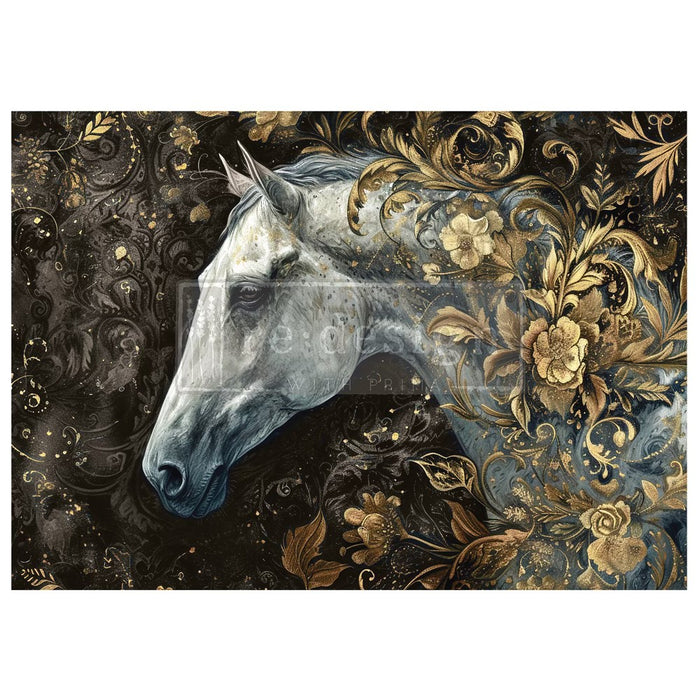 Majestic Gallop - A1 Decoupage Paper - Fiber Paper