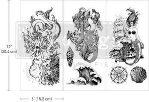 Mermaid Treasure Small Transfer | Mermaid Furniture Transfer