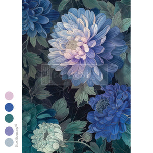 Moonlit Periwinkle - A3 Decoupage Fiber