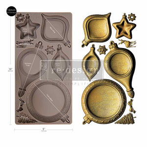Noel Elegance - Decor Mould - Silicone Mold