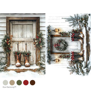 Plaid & Pine - A4 Decoupage Paper