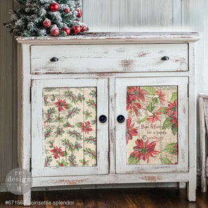 Poinsettia Splendor - A3 Decoupage Paper Pack