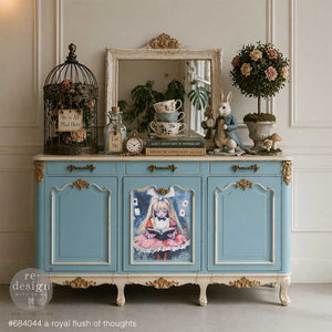 A Royal Flush of Thoughts A2 Decoupage Fiber | Wonderland Décor - image 3