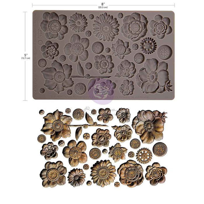 Rusty Flowers - Decor Mould - Silicone Mold