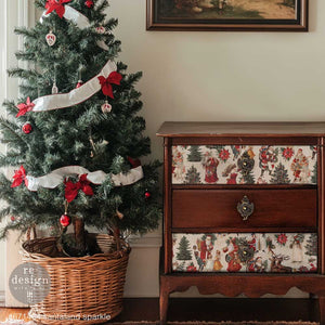 Santaland Sparkle A3 Decoupage Paper | Christmas Décor - image 2