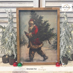 Santa's Woodland Stroll - A3 Decoupage Fiber Pack