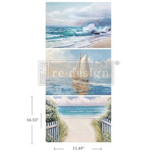 Seascape Melody - A3 Decoupage Paper Pack