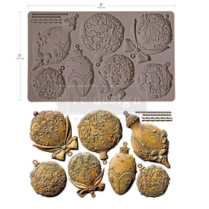 Shimmering Holiday Ornaments - Decor Mould - Silicone Mold