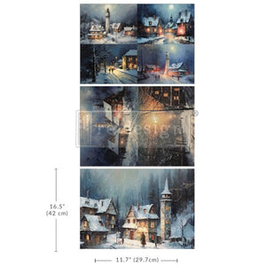 Snowy Twilight - A3 Decoupage Paper Pack