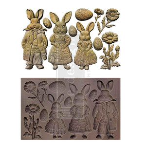 Springtime Bunny - Decor Mould - Silicone Mold