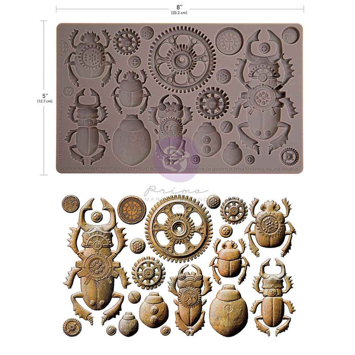 Steampunk Beetles - Decor Mould - Silicone Mold