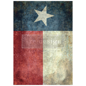 Texas Flag - A1 Decoupage Paper - Fiber Paper