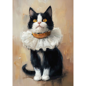 Whiskers in Oil - A3 Decoupage Fiber