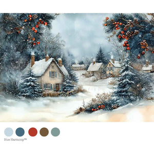 Winter Hearth - A4 Decoupage Paper